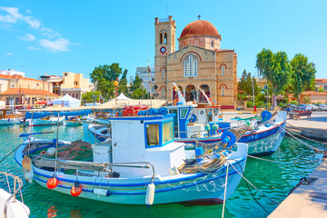 Waterfront in Aegina town
