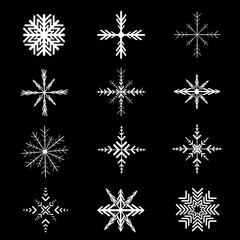 Falling Snow Overlay Background. Snowfall Winter Christmas Background. Vector Illustration.