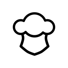 kitchen hat icon, Cooking line icon