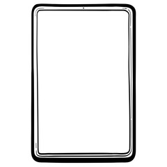 Tablet PC Hand Drawn Vector Icon