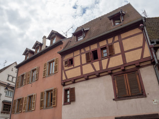 Architecture and residential buildings of the old city, Colmar