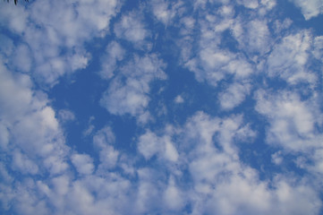 Blue sky and white clouds