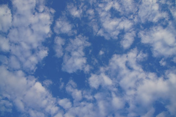 Blue sky and white clouds