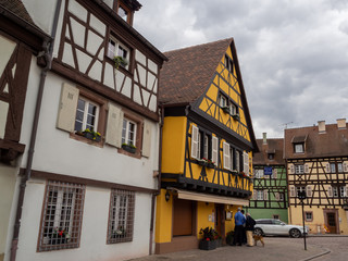 Architecture and residential buildings of the old city, Colmar