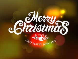 Merry Christmas and Happy New Year  typography vector design for greeting cards and poster. Merry Christmas hand lettering. Design template celebration. Vector illustration.