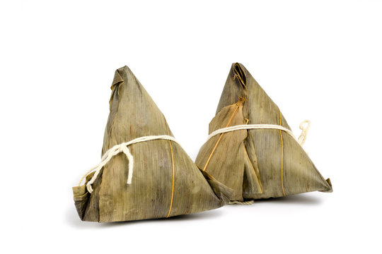 Chinese rice dumpling or Zongzi that made from glutinous rice stuffed with different fillings