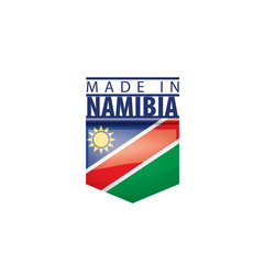 Namibia flag, vector illustration on a white background