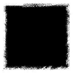 Grunge background black rectangular isolated on white background