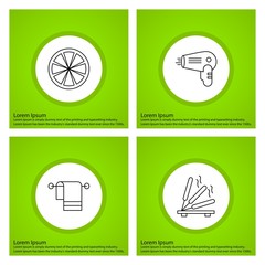 Set Of Universal Icons For Mobile Application and websites