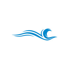 Water Wave logo design vector. Icon Symbol. Template. Illustration