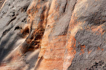 bunter Sandsteinfelsen