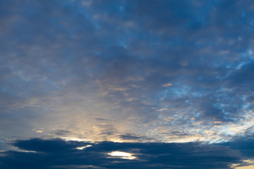 Fototapeta premium dramatic sky, with clouds, sunset