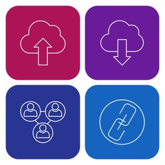 4 User interface Icon set for web and mobile applications