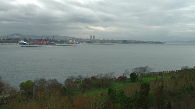 View of Bosphorus Strait, Istanbul, Turkey