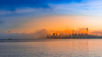 Fototapeta premium Beautiful Seattle Sunrise