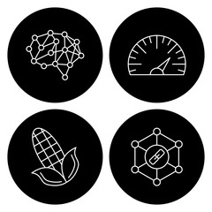 4 User interface Icon set for web and mobile applications