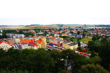 Fototapeta na wymiar view from Otmuchow castle