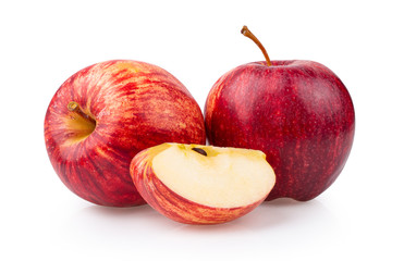 red apple isolated on white background