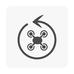 drone icon black