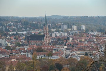 historical architecture view in Graz in Austria