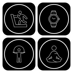 Set Of Universal 4 Icons