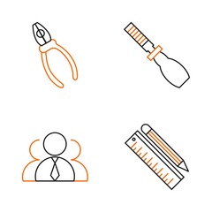 4 User interface Icon set for web and mobile applications