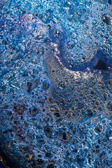 Indigo Colour Dye in the garment factory near Munnar,Kerala,India