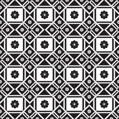Seamless pattern geometric.Black and white background.Design for background