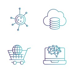 4 Simple Universal Related Color Icons