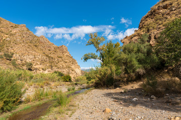 Photo of the Alcolea River as it passes through Lucainena