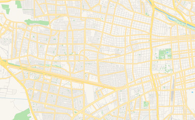 Printable street map of Lo Prado, Chile