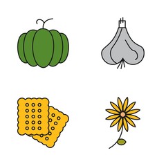 Set Of 4 Universal Icons For Mobile Application and websites