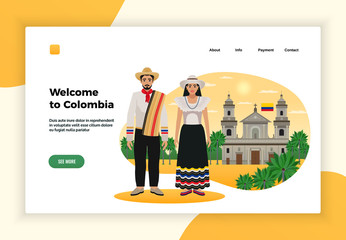 Colombia Tourism Page Design