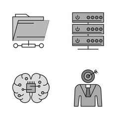 Simple Set of Universal Related Color Icons