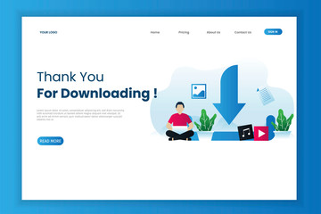 Download landing page template. This is great for websites, landing pages, mobile applications, posters, banners