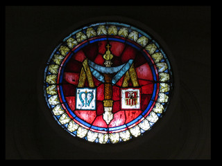 Mary's Immaculate Heart Church stained glass windows.