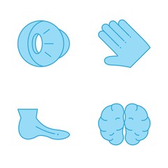 4 Simple Universal Related Color Icons