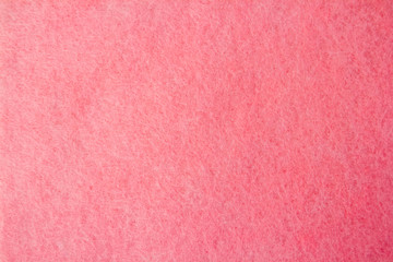 Fleecy tissue pink color. The view from the top. Space for text