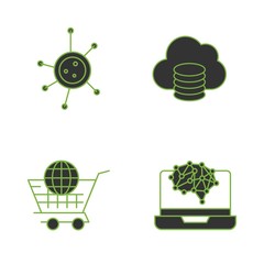 4 Simple Universal Related Color Icons