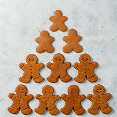 Collection of various gingerbread men