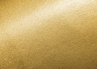 Gold texture background metallic golden foil or shinny wrapping paper bright yellow wall paper for...