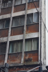 windows of an old building