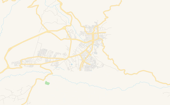 Printable street map of Fusagasuga, Colombia