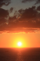 南伊豆町　あいあい岬の夕陽　