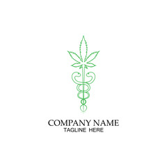 Medical marijuana,cannabis medical symbol icon illustration