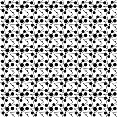 Pattern linee e punti neri isolati su sfondo bianco
