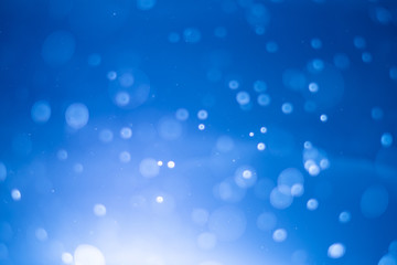 abstract blur lights bokeh blue background