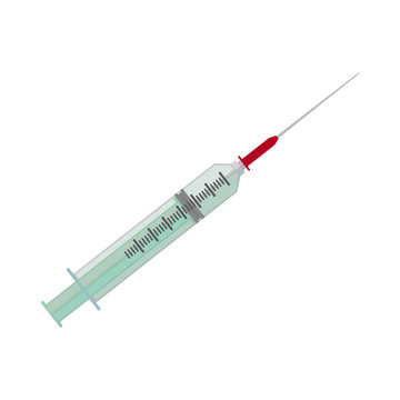 Syringe icon vector illustration isolated on white background