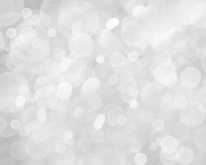 gray abstract background. white bokeh light and Christmas blurred beautiful shiny lights use wallpaper backdrop and your product.