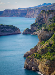 Fototapeta premium Beautiful landscapes of Javea in Spain - viewpoints, cliffs and nature